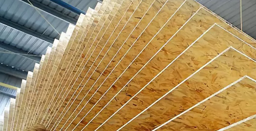 Features of oriented strand board